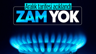 Doğalgazda aralık tarifesinde değişiklik yok