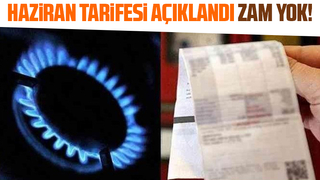 Doğalgazda haziran tarifesi değişmedi