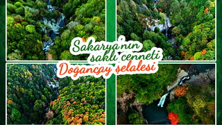 Doğançay Şelalesi sonbaharda görenleri hayran bırakıyor
