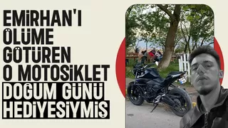 Doğum gününde hediye edilen motosikletle ölüme gitti