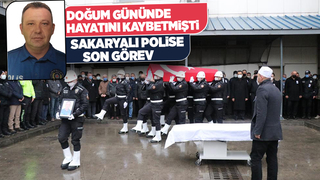 Doğum gününde ölen Sakaryalı polis memuru için tören