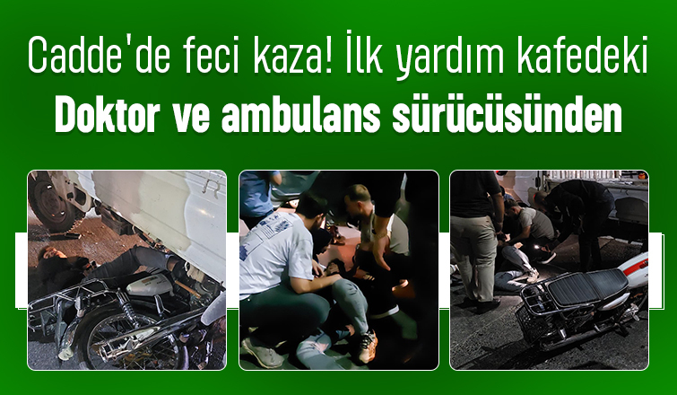 Doktor ve ambulans sürücüsü yardıma koştu