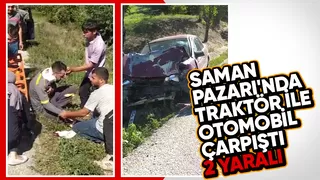 Dokurcun yolunda kaza: 2 yaralı