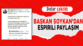 Doların düşüşüne Başkan Soykan'dan esprili paylaşım