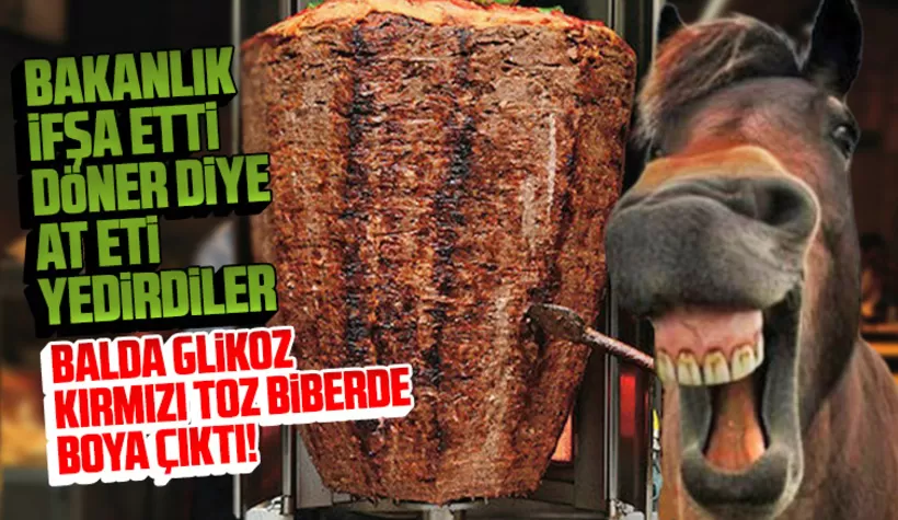 Döner diye at eti yedirdiler