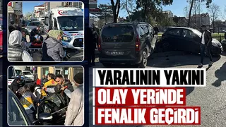 Dört aracın karıştığı kazada 2 kişi yaralandı