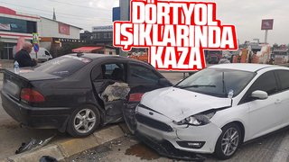 Dörtyol ışıklarında kaza
