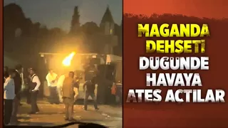 Düğün eğlencesinde havaya rastgele ateş açtılar