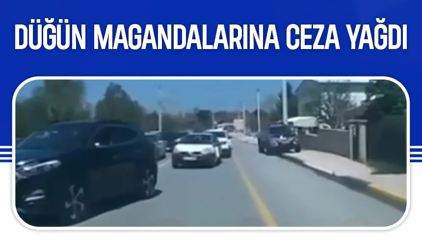 Düğün magandaları tek tek tespit edilip 75'er bin lira ceza kesildi