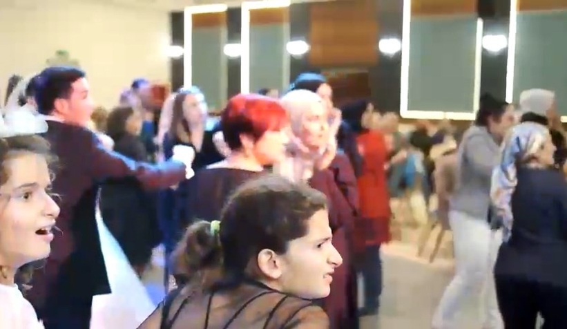 Düğün ortasında panik anları kamerada