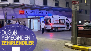 Düğün yemeği hastanede bitti