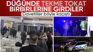 Düğünde Kavga kamerada
