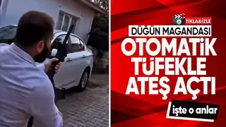 Düğünde otomatik tüfekle ateş açan maganda yakalandı