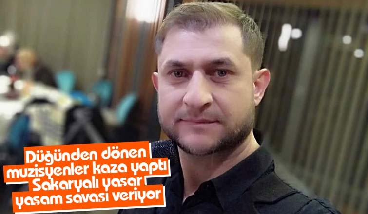 Düğünden dönen müzisyenler kaza yaptı: 1'i ağır 2 yaralı