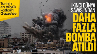 Dünya tarihindeki savaşlarda en çok bomba Gazze’ye atıldı