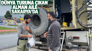 Dünya Turuna çıkan Alman aileye Büyükşehirden destek