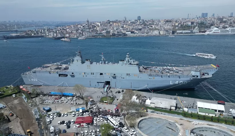 Dünyanın ilk SİHA gemisi TCG Anadolu'yu 4 bin 445 kişi ziyaret etti