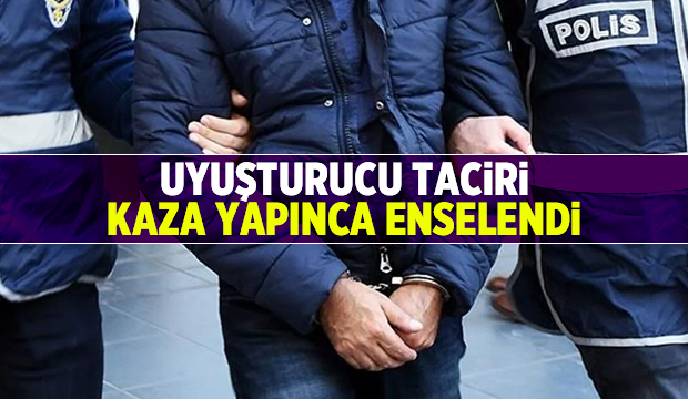 Dur ihtarına uymadı, kaza yapınca yakalandı