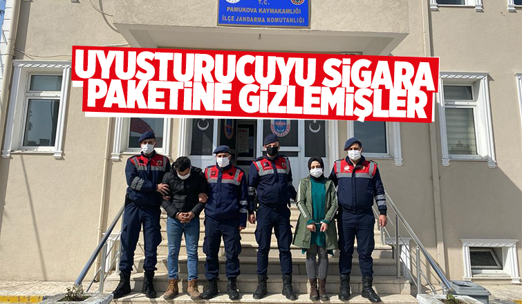 Durdurulan araçta uyuşturucu bulundu