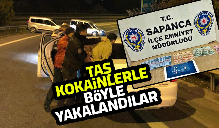 Durdurulan araçtan 8 adet taş kokain ele geçirildi