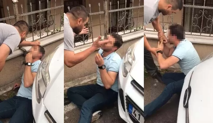 Duş alan kadını dikizleyen tacizci, kadının kocasına yakalandı
