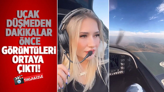 Düşmeden önce kokpitten çekilen görüntüleri ortaya çıktı
