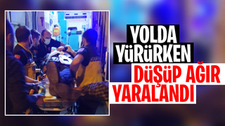 Düşüp başını çarptı