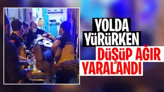 Düşüp başını çarptı