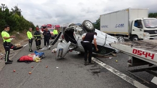 Düzce sınırında feci kaza