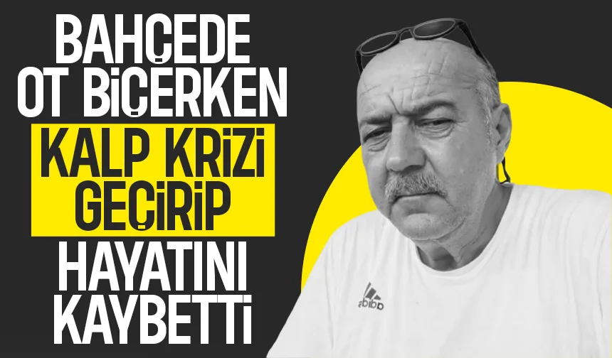 Ecel bahçede ot biçerken geldi
