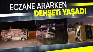 Eczane ararken kaza yaptı