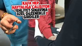 Ehliyet sınavında kamera, kulaklık, wifi düzeneğiyle yakalandılar