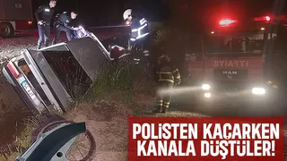 Ehliyetsiz gencin panik kaçışı kazayla bitti