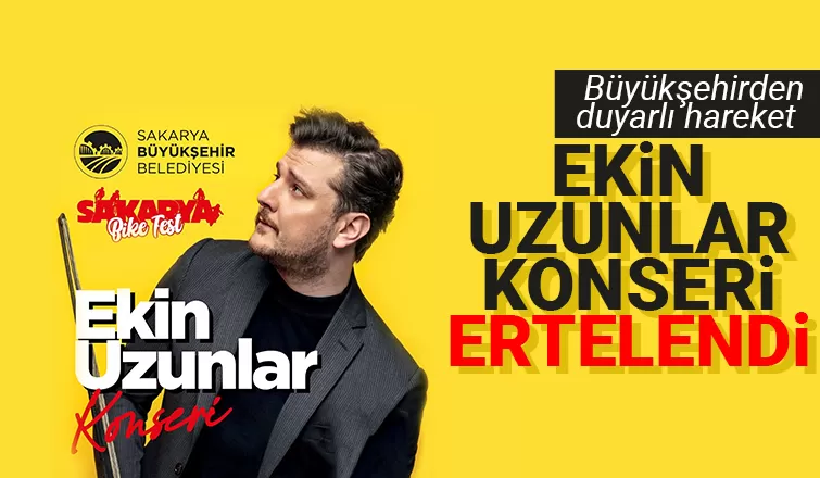 Ekin Uzunlar konseri ertelendi
