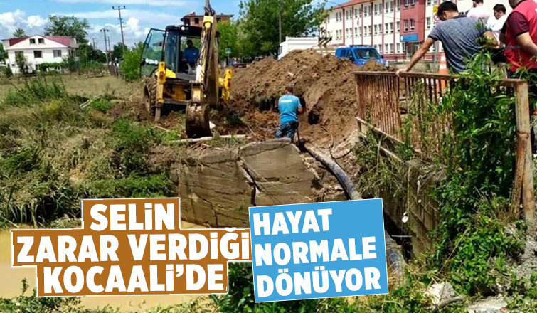 Ekipler bölgede çalışıyor, selin izleri siliniyor