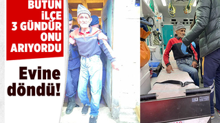 Ekipler seferber olmuştu, evine döndü