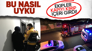 Ekipleri alarma geçirdi, uyurken bulundu