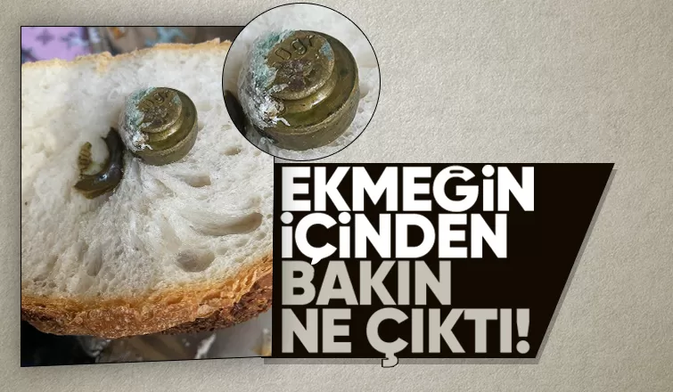 Ekmeğin içinden çıkanı görünce şok yaşadı