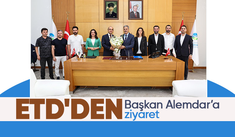 Ekonomi Ticaret Derneği yönetimi Başkan Alemdar'ı ziyaret etti