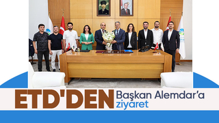 Ekonomi Ticaret Derneği yönetimi Başkan Alemdar'ı ziyaret etti