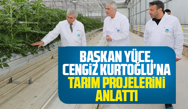 Ekrem Yüce,  Cengiz Kurtoğlu'na topraksız tarımı anlattı