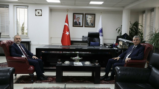 Ekrem Yüce'den Rektör Savaşan'a ziyaret