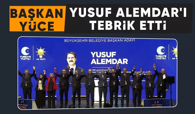Ekrem Yüce'den Yusuf Alemdar'a tebrik