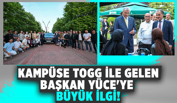 Ekrem Yüce TOGG ile SAÜ’de öğrencilerle buluştu