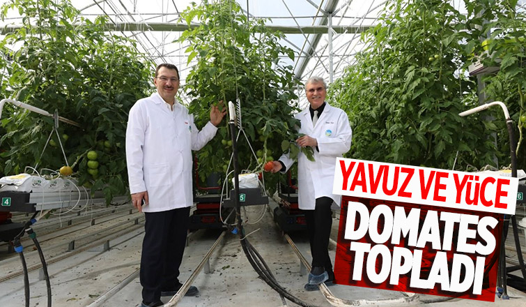 Ekrem Yüce ve Yavuz,  Seracılık Mükemmeliyet Merkezi’ni gezdi