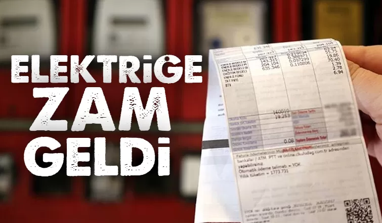 Elektriğe zam