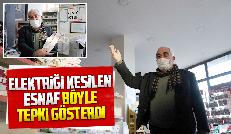 Elektriği kesildi, böyle tepki gösterdi