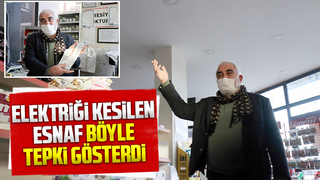 Elektriği kesildi, böyle tepki gösterdi