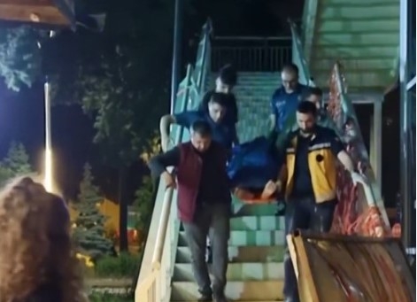 Elektrik akımına kapılan işçi yürekleri ağza getirdi