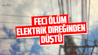 Elektrik direğinden düşüp hayatını kaybetti